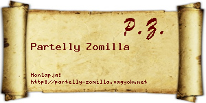 Partelly Zomilla névjegykártya